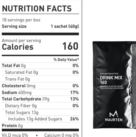 Maurten Energy Drink Mix 160 : BOX 18 pcs