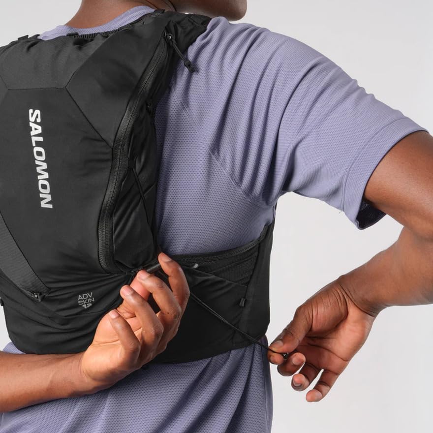 Salomon Adv skin 12L SS25 : Castlerock.Alloy.Neon Flame
