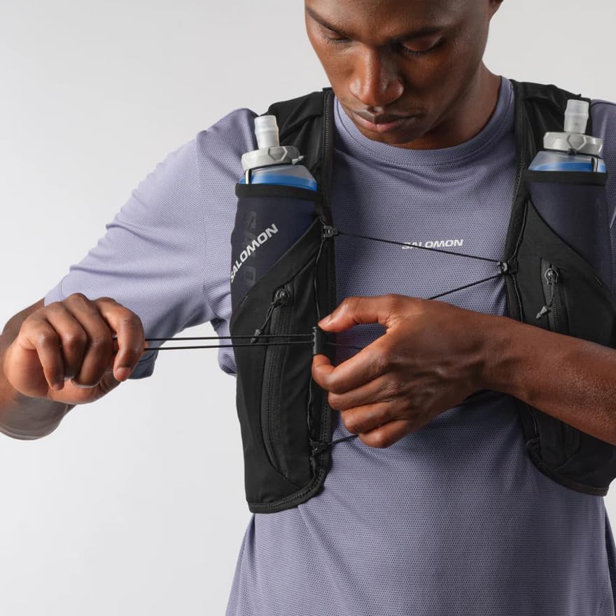 Salomon Adv skin 12L SS25 : Castlerock.Alloy.Neon Flame