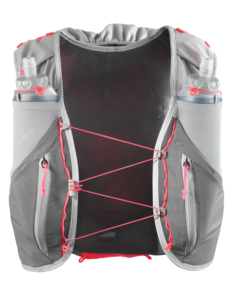 Salomon Adv skin 12L SS25 : Castlerock.Alloy.Neon Flame