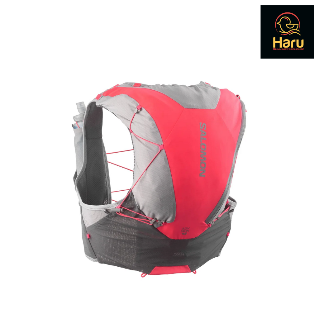 Salomon Adv skin 12L SS25 : Castlerock.Alloy.Neon Flame