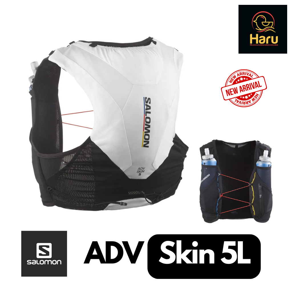 Salomon Adv skin 5L SS25 : Blk/Wht