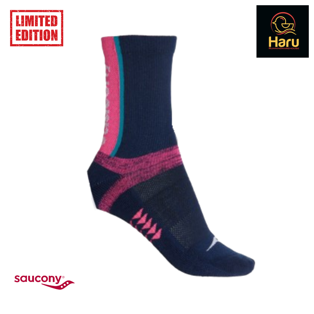 Saucony Inferno Cushion Limited Edition Socks  : Quarter Crew Unisex